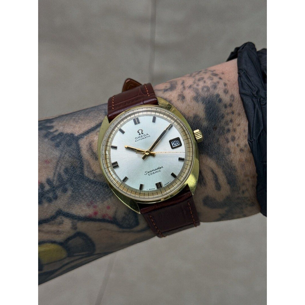 35mm • 1960s Omega Seamaster Cosmic ref.166.026 cal.565 Gold-Plated Automatic